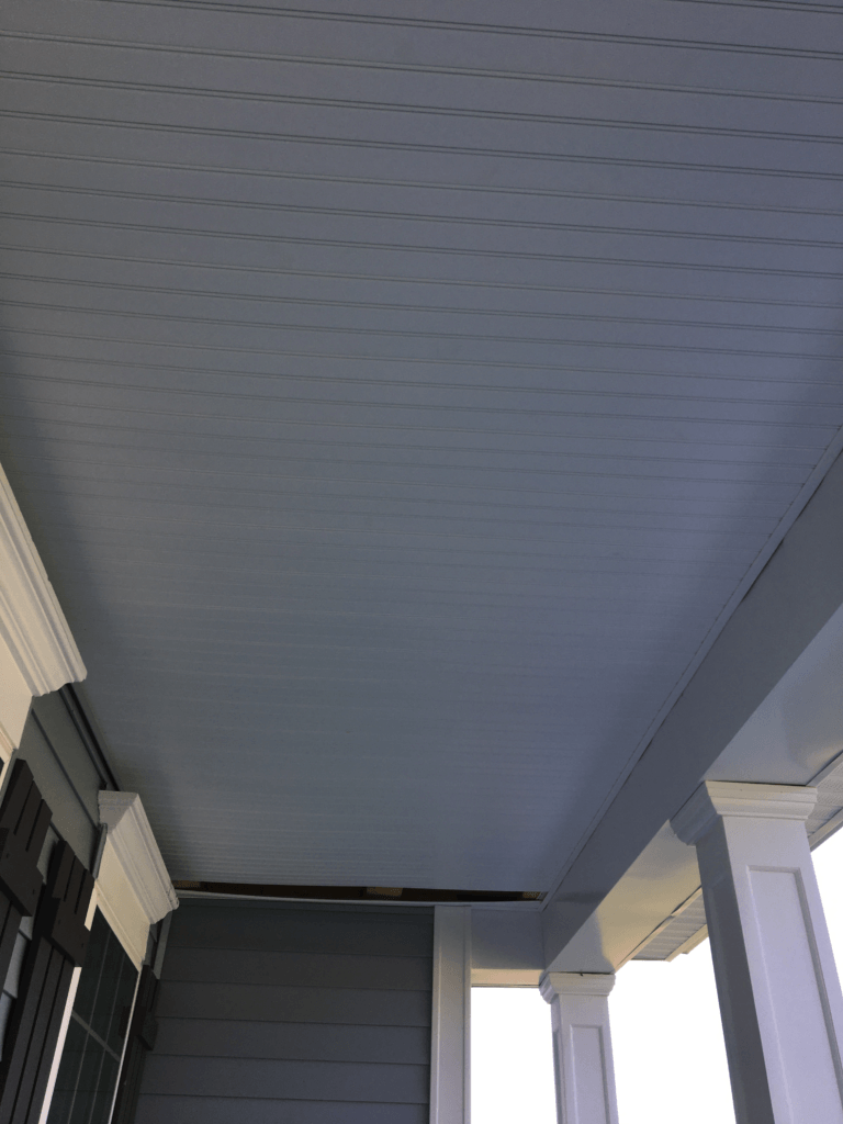 Porch top without swing