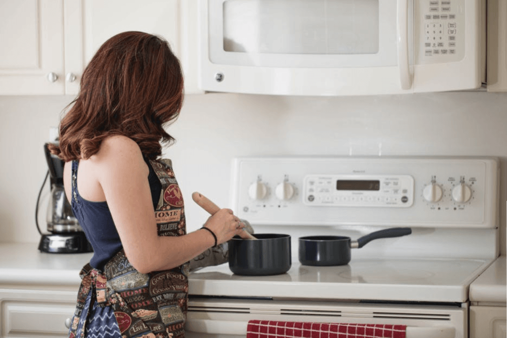 Cooking on electric range