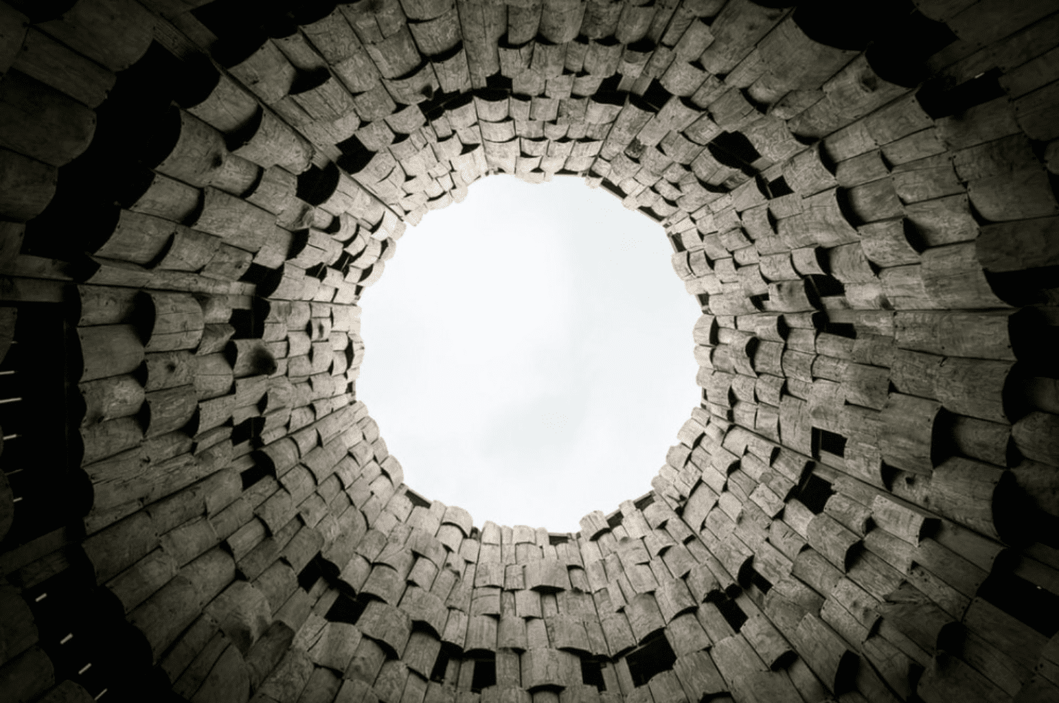 Inside a well