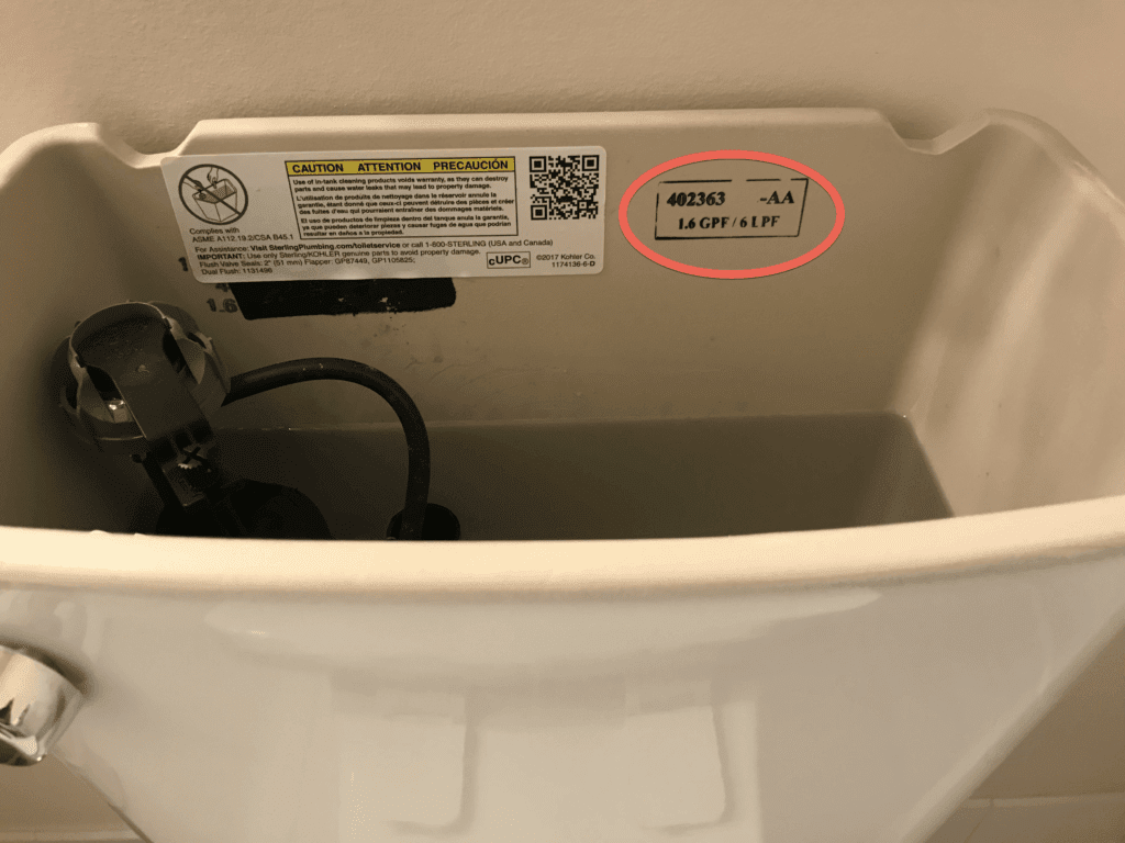 Toilet place for flush volume 2