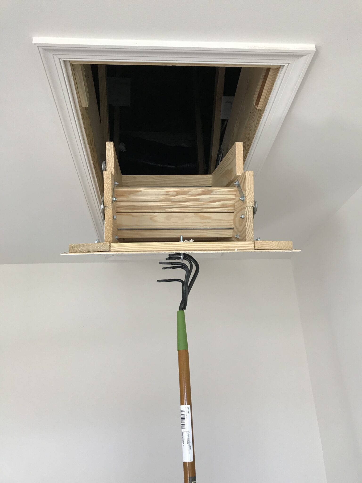 How to Hide the Annoying Cord in a Pull Down Attic Stair