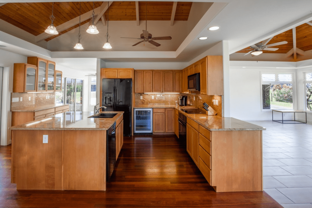 Is a Ceiling Fan in the Kitchen a Good Idea? - Kitchen with Ceiling Fan