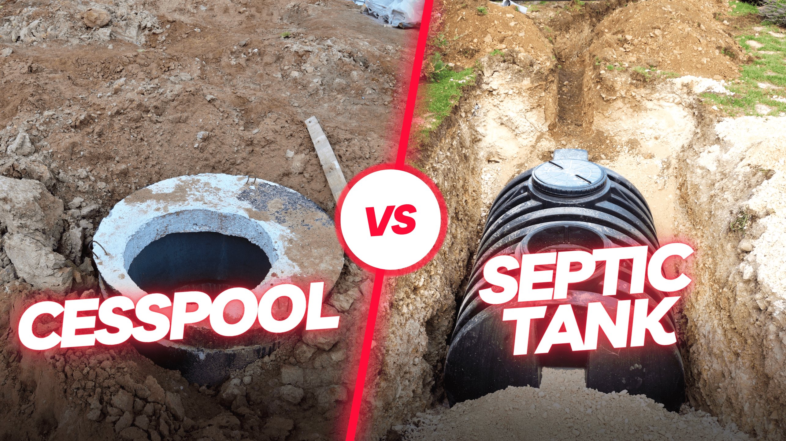 Differences between cesspools and septic tanks