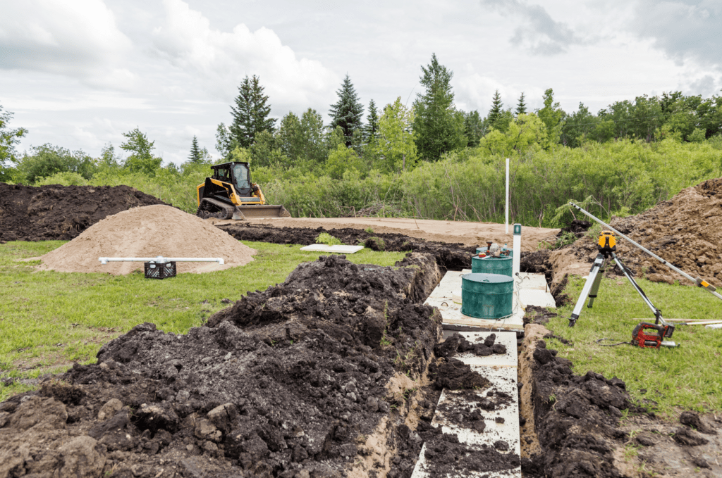 How does a sand mound work?