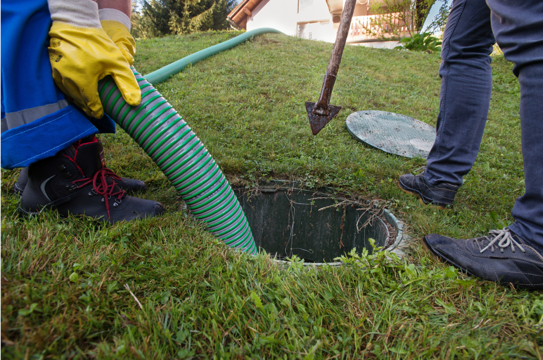 Septic Tank Being pumped